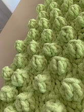 Load image into Gallery viewer, Handmade Marshmallow World Baby Blanket in Spring Green