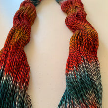 Load image into Gallery viewer, OOAK Variant (Trial 1) of Send in the Clowns (Joaquin Phoenix Joker) Hand Dyed Marled Wool Yarn