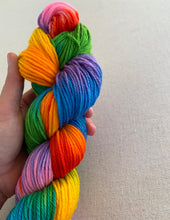 Load image into Gallery viewer, Lollipop Hand Dyed 100% Merino Wool Superwash Worsted Yarn