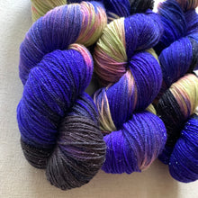 Load image into Gallery viewer, Gods and Monsters Variant Batch (Trial 4) - Hand Dyed Superwash Sparkly Merino Wool & Nylon Sock Yarn
