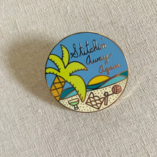 Load image into Gallery viewer, Stitchin’ Away Again Hard Enamel Pin