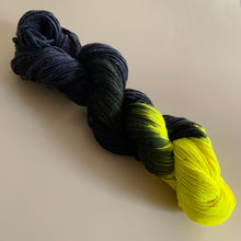 Load image into Gallery viewer, Lullaby Firefly Hand Dyed Superwash Merino Wool & Nylon Sparkle Sock Yarn