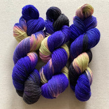 Load image into Gallery viewer, Gods and Monsters Variant Batch (Trial 4) - Hand Dyed Superwash Sparkly Merino Wool & Nylon Sock Yarn