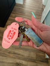 Load image into Gallery viewer, To the Yarn I Go/With the Yarn I Go Motel Key Tags