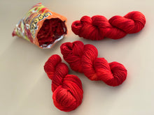 Load image into Gallery viewer, Hot Stuff (Flamin’ Hot Cheetos) Hand Dyed 100% Merino Wool DK Yarn