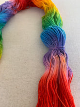 Load image into Gallery viewer, Lollipop Hand Dyed Superwash Sparkly Merino Wool & Nylon Sock Yarn
