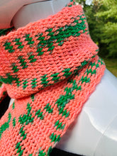 Load image into Gallery viewer, Handmade 100% Merino Wool Random Geometric Scarf in Chromatica I