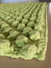Load image into Gallery viewer, Handmade Marshmallow World Baby Blanket in Spring Green