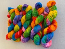 Load image into Gallery viewer, Lollipop Hand Dyed 100% Merino Wool Superwash Worsted Yarn