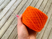 Load image into Gallery viewer, U Can’t Touch This (Cheetos) Hand Dyed Superwash 100% Merino Wool Sock Yarn
