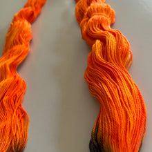 Load image into Gallery viewer, All Burn, No Bridge Hand Dyed Superwash Merino Wool & Nylon Sock Yarn