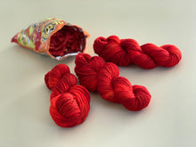 Load image into Gallery viewer, Hot Stuff (Flamin’ Hot Cheetos) Hand Dyed 100% Merino Wool DK Yarn