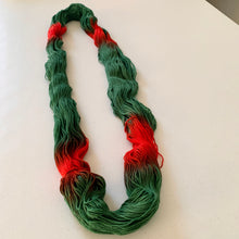 Load image into Gallery viewer, OOAK Variant of Mistletoe and Holly (Trial 1) - Hand Dyed Superwash Merino Wool, Cashmere & Nylon Sock Yarn