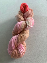 Load image into Gallery viewer, OOAK Variant (Trial 3) of Moment 4 Life (Pink Champagne Cake) - Hand Dyed Superwash Merino Nylon Wool Sock Yarn