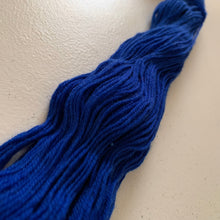 Load image into Gallery viewer, Blue Christmas Hand Dyed Superwash Merino Wool, Cashmere & Nylon Sock Yarn
