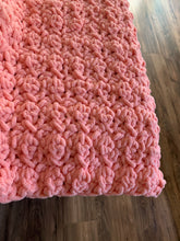 Load image into Gallery viewer, Handmade Falling Baby Blanket/Play Mat in Coral Pink