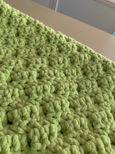 Load image into Gallery viewer, Handmade Marshmallow World Baby Blanket in Spring Green