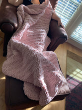 Load image into Gallery viewer, Handmade Never Tear Us Apart Blanket in Pink Dust
