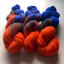 Load image into Gallery viewer, Astronaut in the Ocean Hand Dyed Sparkly Merino Wool & Nylon Superwash Yarn