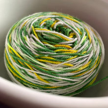 Load image into Gallery viewer, San Francisco (Be Sure to Wear Flowers in Your Hair) Hand Dyed Superwash Merino Wool & Nylon Sparkle Sock Yarn