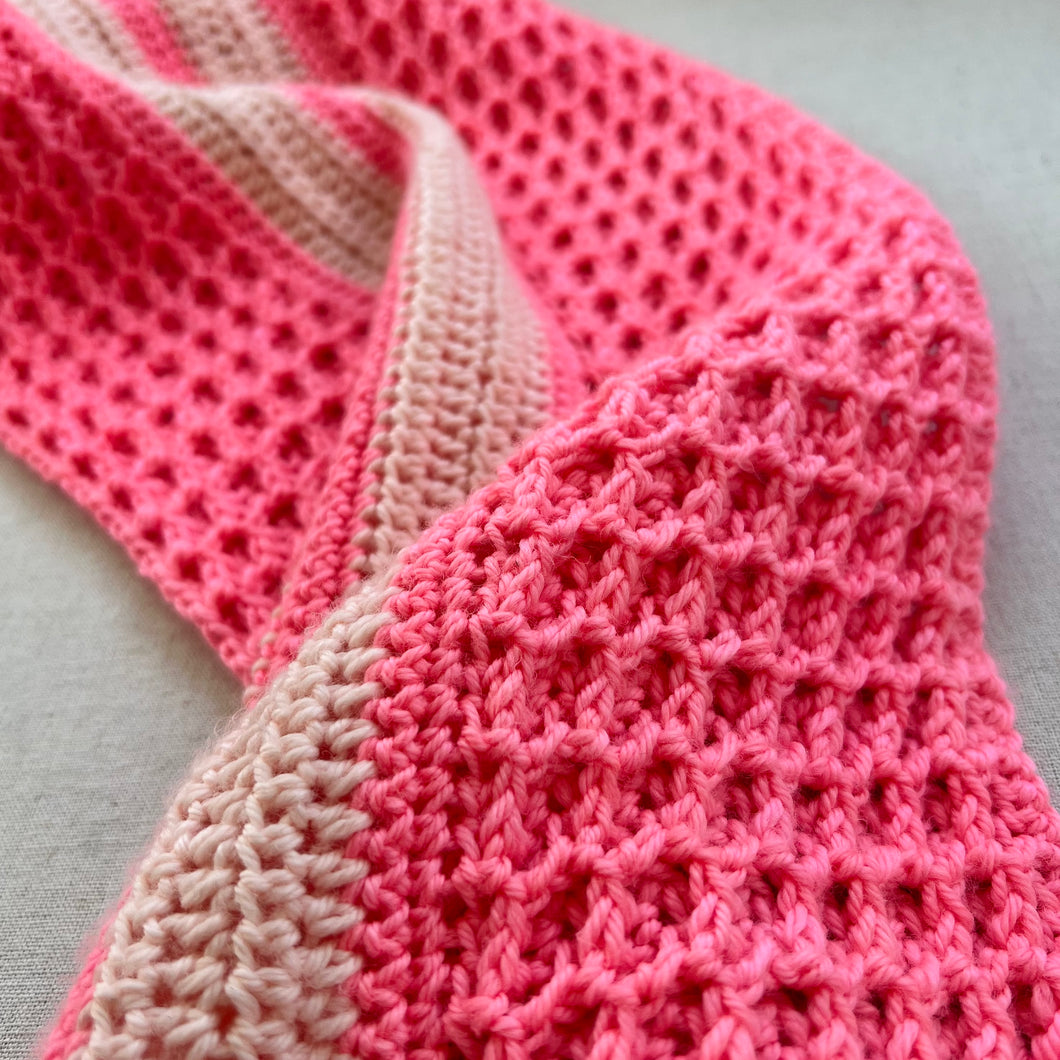 Sugar, Sugar (Strawberry Sugar Wafer) Shawl Crochet Pattern