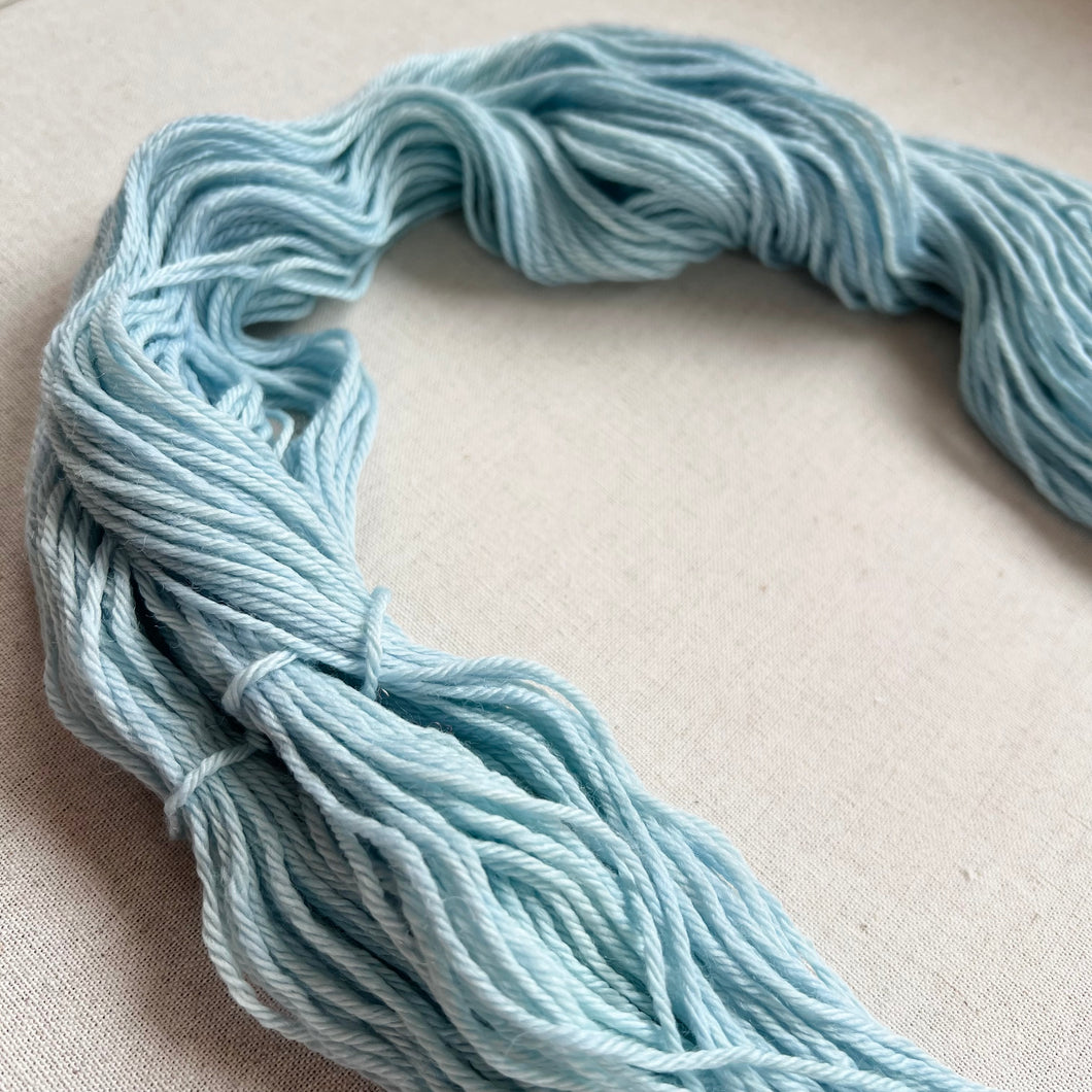 OOAK Variant of Blue Jeans (Trial 4) Hand Dyed Merino Wool Superwash DK Yarn