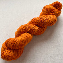 Load image into Gallery viewer, OOAK Variant of Great Pumpkin Waltz (Trial 10) Hand Dyed Merino Wool Superwash DK Yarn
