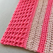 Load image into Gallery viewer, Sugar, Sugar (Strawberry Sugar Wafer) Shawl Crochet Pattern
