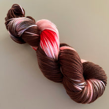 Load image into Gallery viewer, OOAK Variant of Sugar (Trial 1) Hand Dyed Superwash 100% Merino Wool DK Yarn
