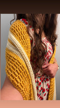 Load image into Gallery viewer, Sugar, Sugar (Strawberry Sugar Wafer) Shawl Crochet Pattern
