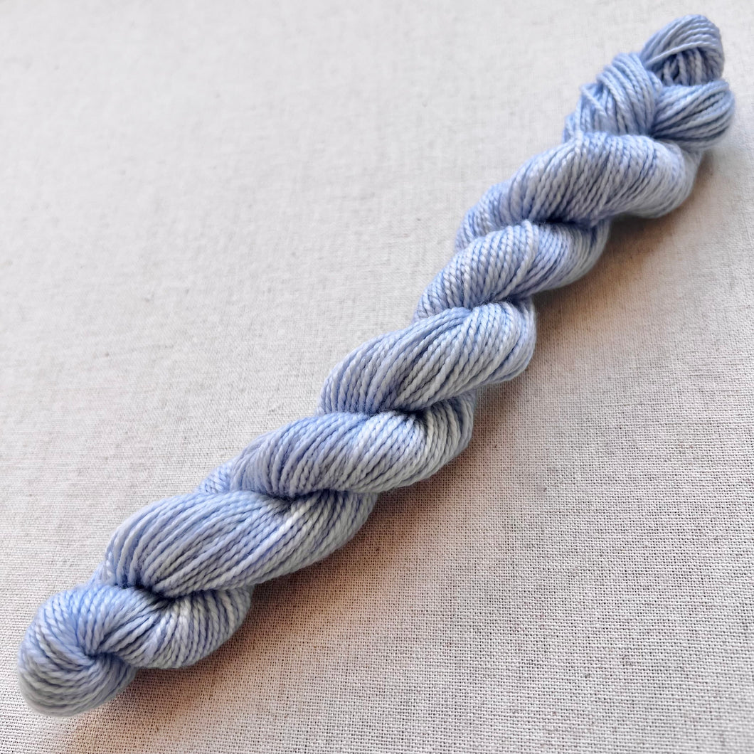 It’s All Over Now, Baby Blue Mini Hand Dyed Merino Wool & Nylon Superwash Yarn