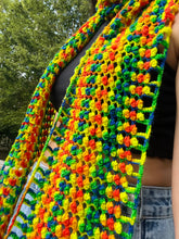 Load image into Gallery viewer, Wide Awake Scarf Crochet Pattern - One Hank Wonder
