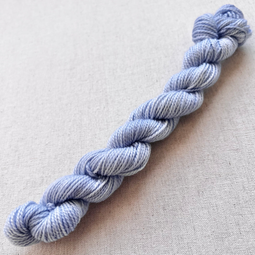 It’s All Over Now, Baby Blue Mini Hand Dyed Merino Wool & Nylon Superwash Yarn