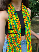 Load image into Gallery viewer, Wide Awake Scarf Crochet Pattern - One Hank Wonder
