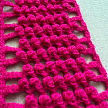 Load image into Gallery viewer, Wide Awake Scarf Crochet Pattern - One Hank Wonder
