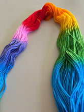 Load image into Gallery viewer, OOAK Variant of Lollipop Hand Dyed 100% Merino Wool Superwash Extra Soft DK Yarn
