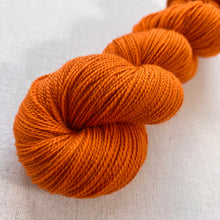 Load image into Gallery viewer, Great Pumpkin Waltz Hand Dyed Merino Wool &amp; Nylon Superwash Yarn
