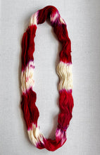 Load image into Gallery viewer, OOAK Variant (Trial 2) of Velvet Hand Dyed Superwash 100% Merino Wool Sock Yarn
