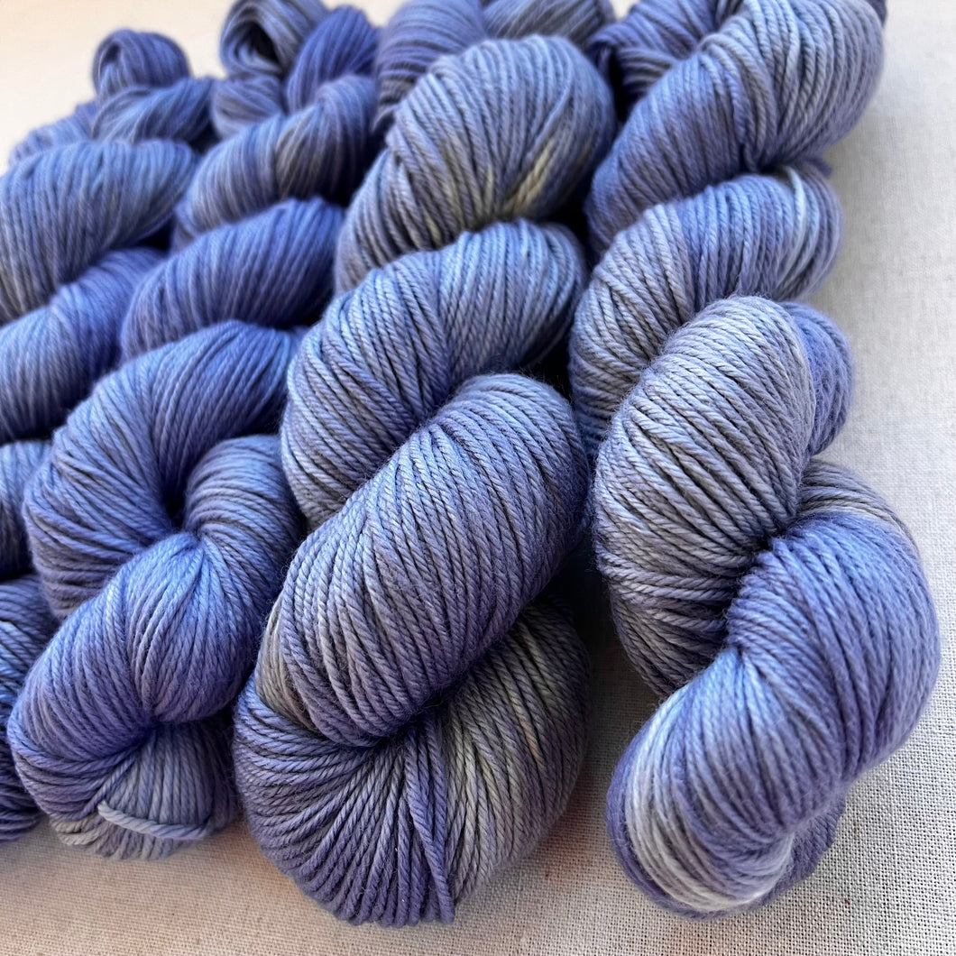 Blue Jeans - Acid Wash Lot - Hand Dyed 100% Merino Wool Superwash Extra Soft DK Yarn