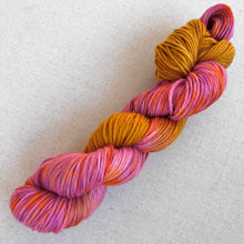 Load image into Gallery viewer, OOAK Variant (Trial 4) of Donut Go Breaking My Heart Hand Dyed Superwash Merino Wool Worsted Yarn
