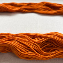 Load image into Gallery viewer, OOAK Variant of Great Pumpkin Waltz (Trial 10) Hand Dyed Merino Wool Superwash DK Yarn
