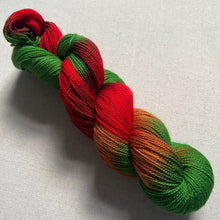 Load image into Gallery viewer, Apple Orchard Hand Dyed Merino Wool &amp; Nylon Superwash Sock/Fingering Yarn
