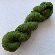 Load image into Gallery viewer, OOAK Variant (Trial 1) of The Curse Hand Dyed Merino Wool &amp; Recycled Nylon Superwash Yarn
