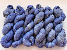 Load image into Gallery viewer, Blue Jeans - Acid Wash Lot - Hand Dyed 100% Merino Wool Superwash Extra Soft DK Yarn
