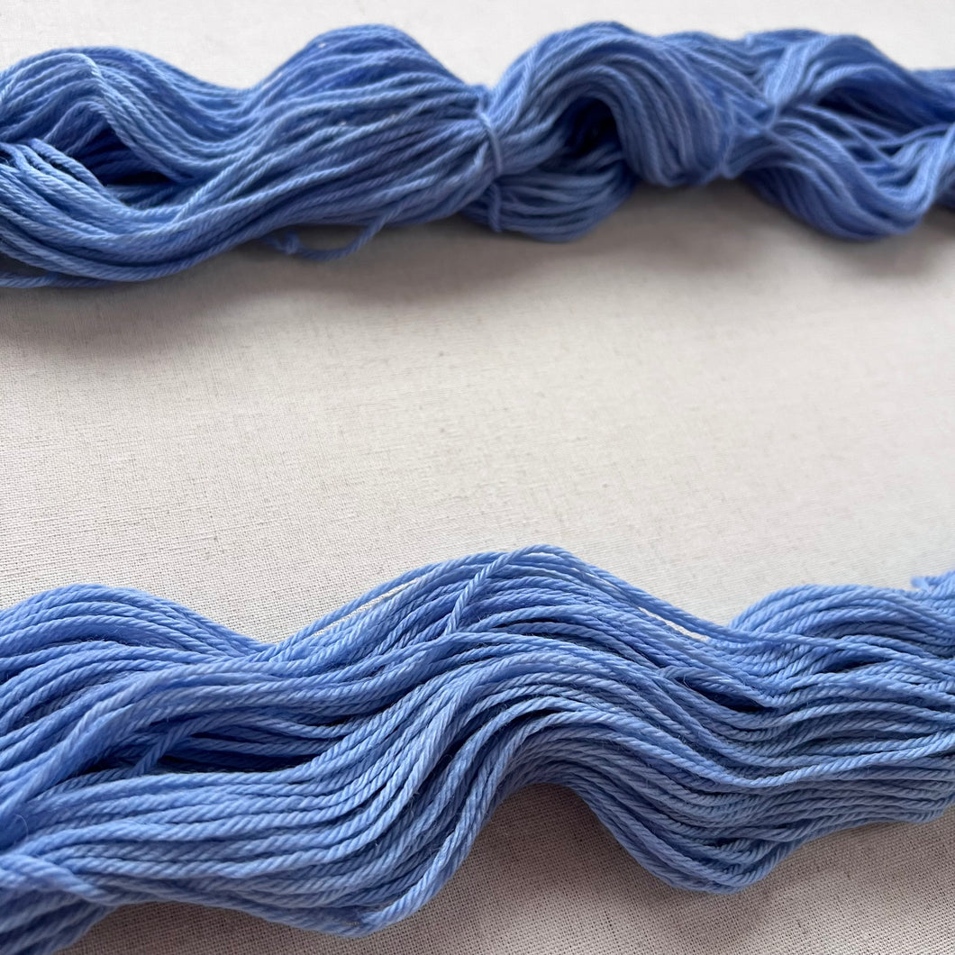 OOAK Variant of Blue Jeans (Trial 3) Hand Dyed Merino Wool Superwash DK Yarn