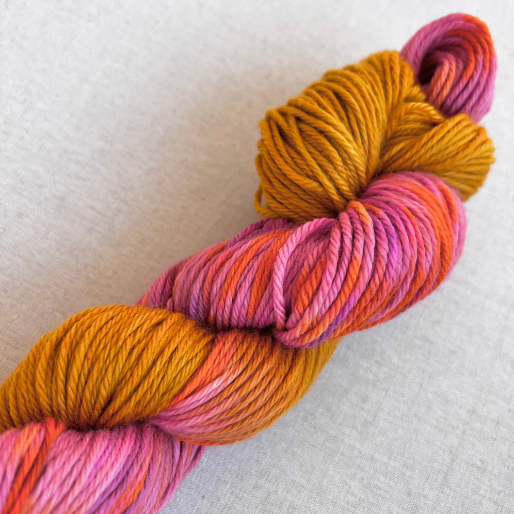 OOAK Variant (Trial 4) of Donut Go Breaking My Heart Hand Dyed Superwash Merino Wool Worsted Yarn