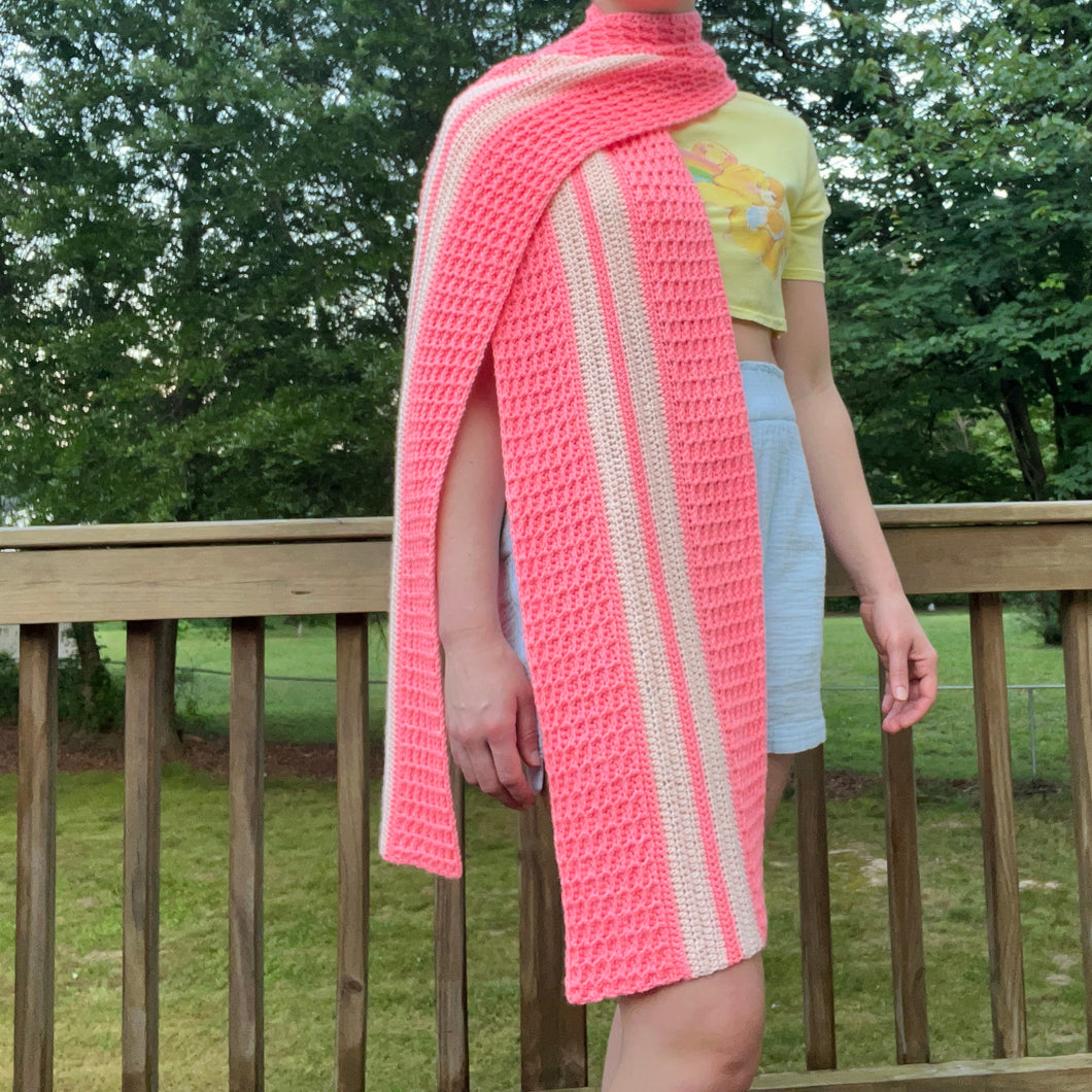 Sugar, Sugar (Strawberry Sugar Wafer) Shawl Crochet Pattern