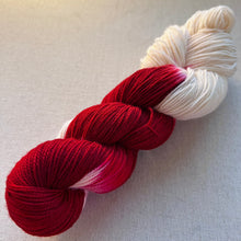 Load image into Gallery viewer, Velvet (Red Velvet Cake) Hand Dyed Merino Wool &amp; Recycled Nylon Superwash Sock/Fingering Yarn
