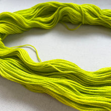 Load image into Gallery viewer, OOAK Variant of Diet Mountain Dew (Trial 5) Hand Dyed Merino Wool Superwash DK Yarn
