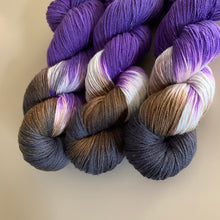 Load image into Gallery viewer, Amethyst Hand Dyed Superwash Merino Wool &amp; Nylon Sparkle Sock Yarn
